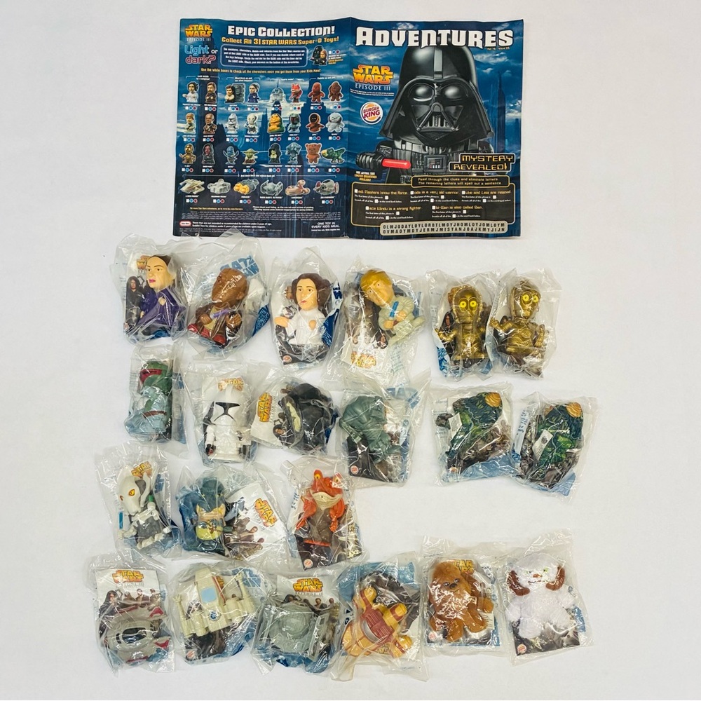 2005 Burger King Star Wars Episode III Toys Lot of 21